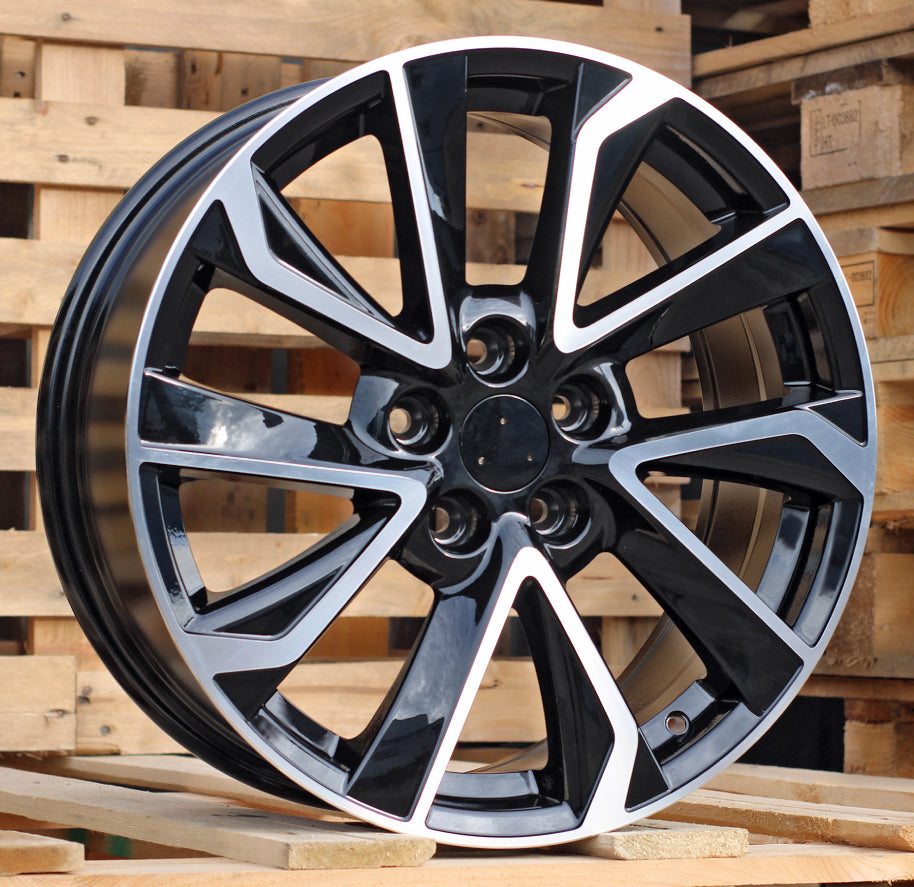 Alu kola Racing Line B5463 7.5x18 5x114.3 ET45 Black Polished Toyota WheelsUp
