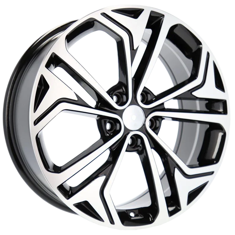 Alu kola pro Hyundai B5519 7.5x19 5x114.3 ET50 67.1 Black Polished | Wheelsup.cz