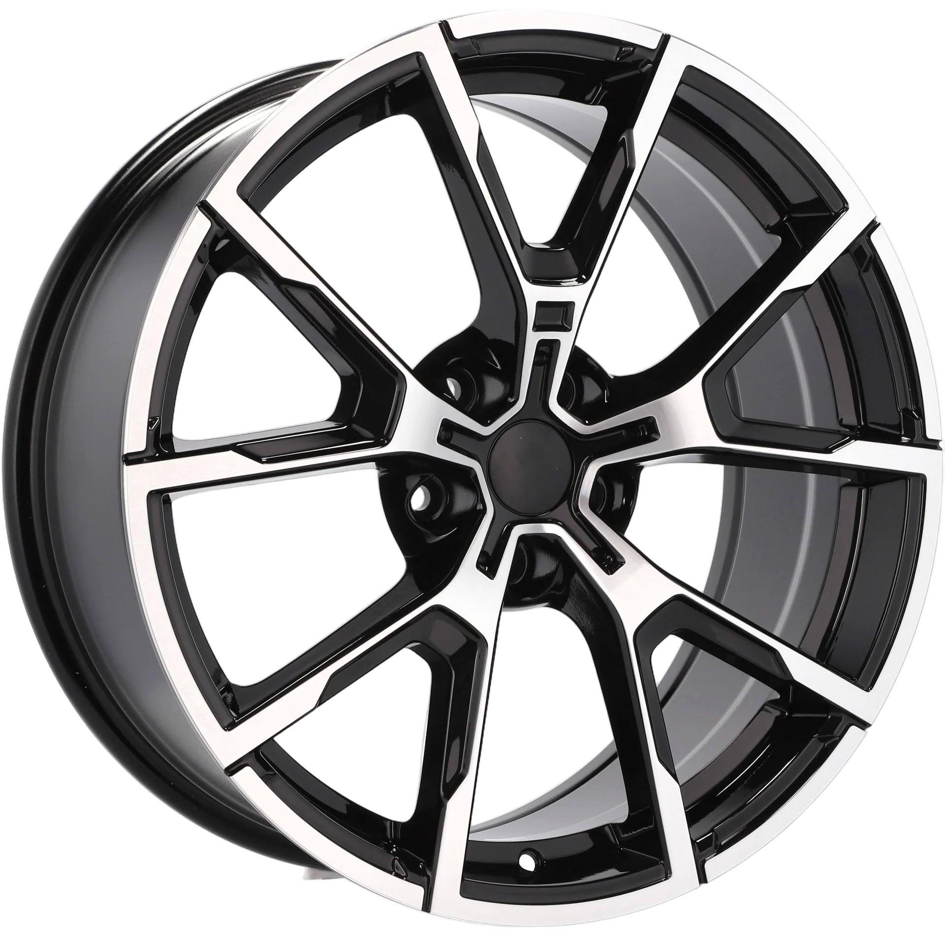 Alu kola pro BMW B5601 7.5x17 5x112 ET27 66.6 Black Polished | Wheelsup.cz