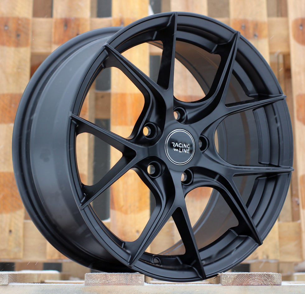 Alu kola Racing Line B5713 7x16 5x108 ET44 Black Half Matt Racing Line