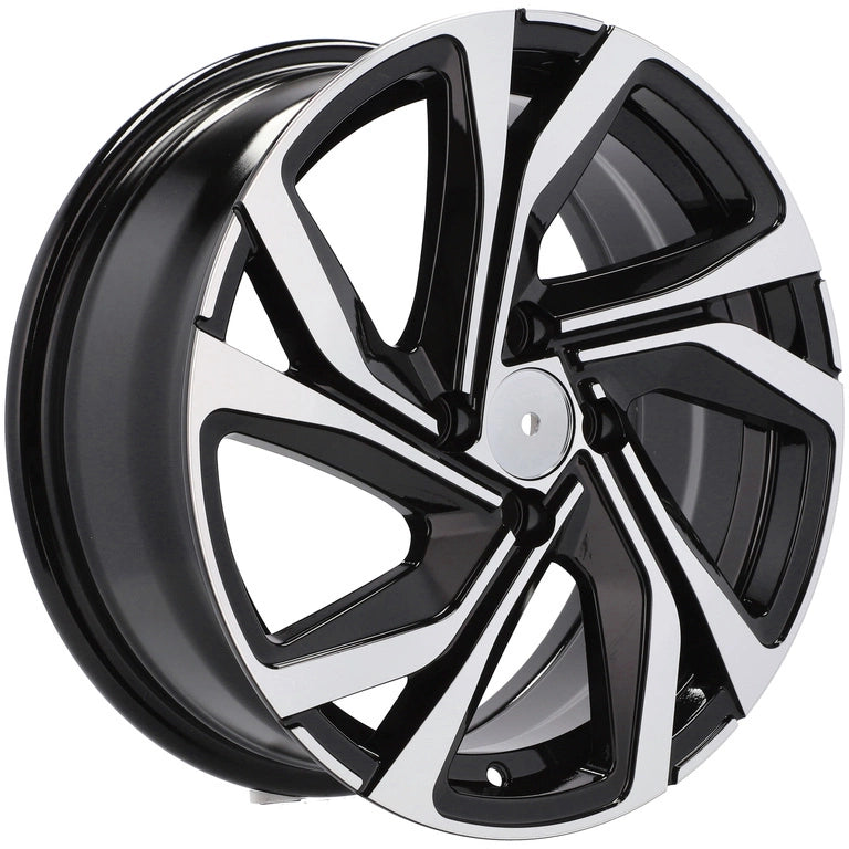 Alu kola pro Racing Line B5762 6x15 5x112 ET45 66.6 Black Polished | Wheelsup.cz
