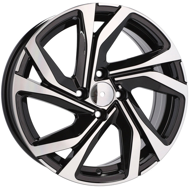 Alu kola pro Racing Line B5762 6x15 5x112 ET45 66.6 Black Polished | Wheelsup.cz