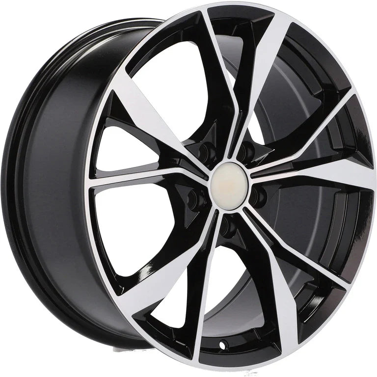 Alu kola pro Volkswagen B5808 7.5x18 5x112 ET45 57.1 Black Polished | Wheelsup.cz