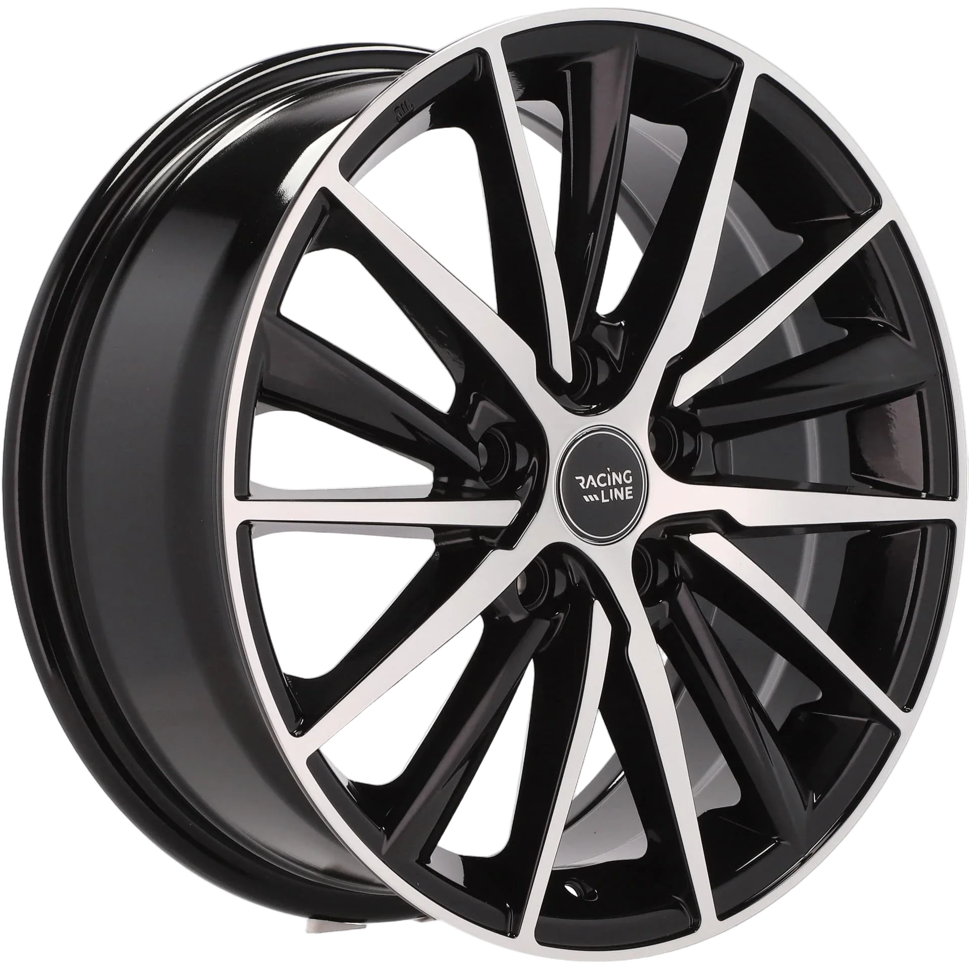 Alu kola Racing Line B5809 7x17 5x114.3 ET45 67.1 Black Polished | Wheelsup.cz