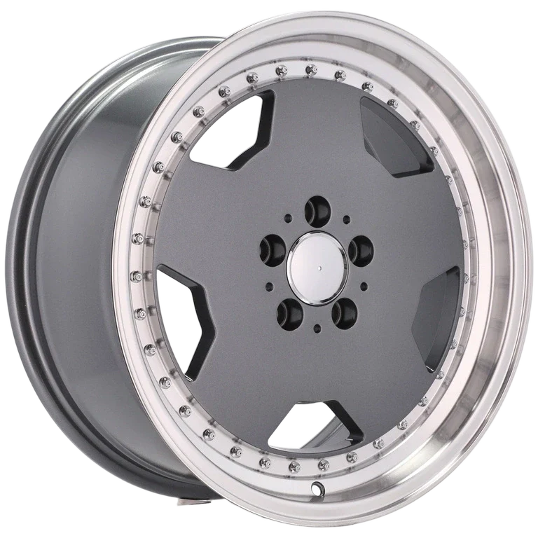 Alu kola pro Mercedes B5852 9.5x17 5x112 ET25 Graphite & Polished Lip | Wheelsup.cz