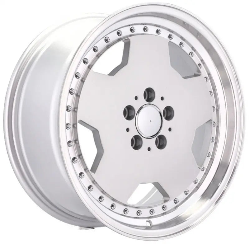 Alu kola pro Mercedes B5852 8x18 5x112 ET30 66.6 Silver & Polished Lip | Wheelsup.cz