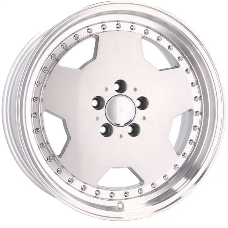 Alu kola pro Mercedes B5852 8x18 5x112 ET30 66.6 Silver & Polished Lip | Wheelsup.cz