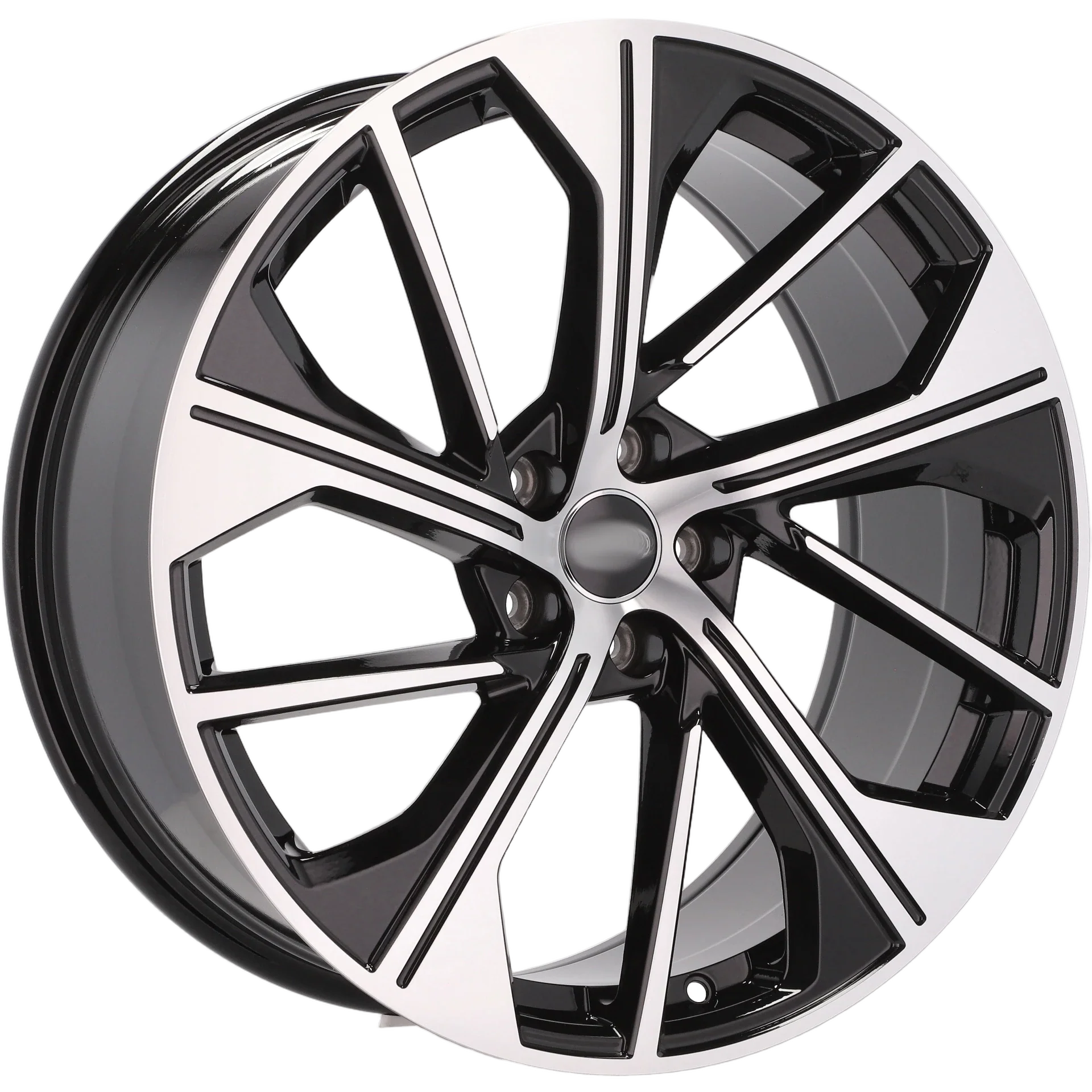 Alu kola pro Audi B5907 8.5x21 5x112 ET34 66.6 Black Polished | Wheelsup.cz