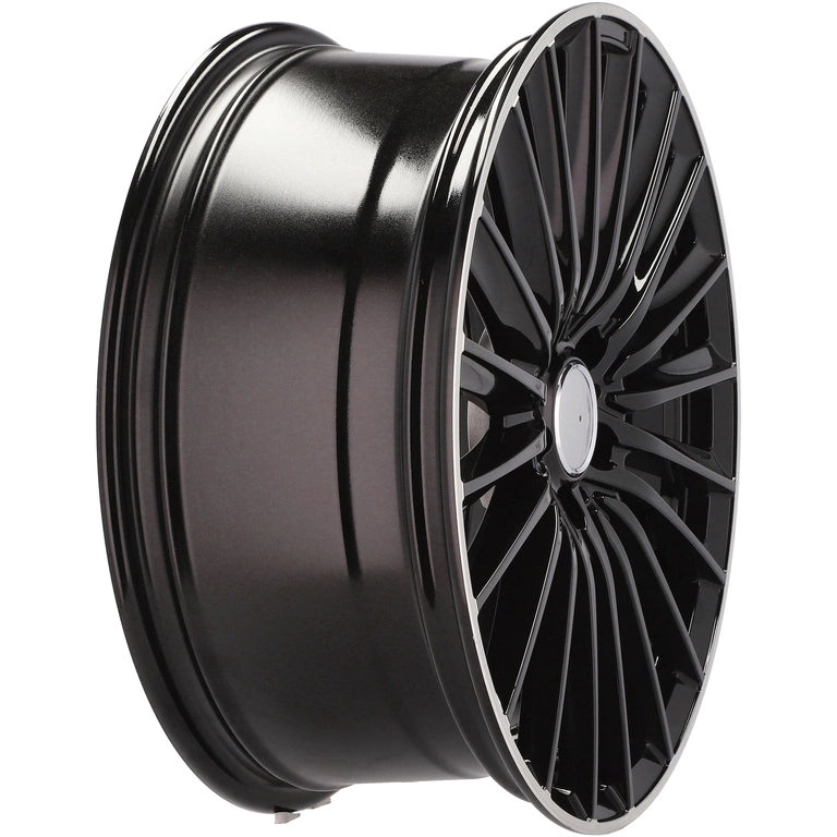 Alu kola pro Mercedes B5909 8x19 5x112 ET35 66.6 Black & Polished Lip | Wheelsup.cz