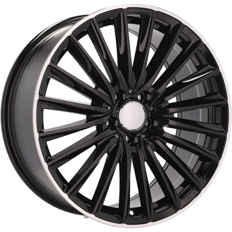Alu kola pro Mercedes B5909 8x18 5x112 ET45 66.6 Black & Polished Lip | Wheelsup.cz
