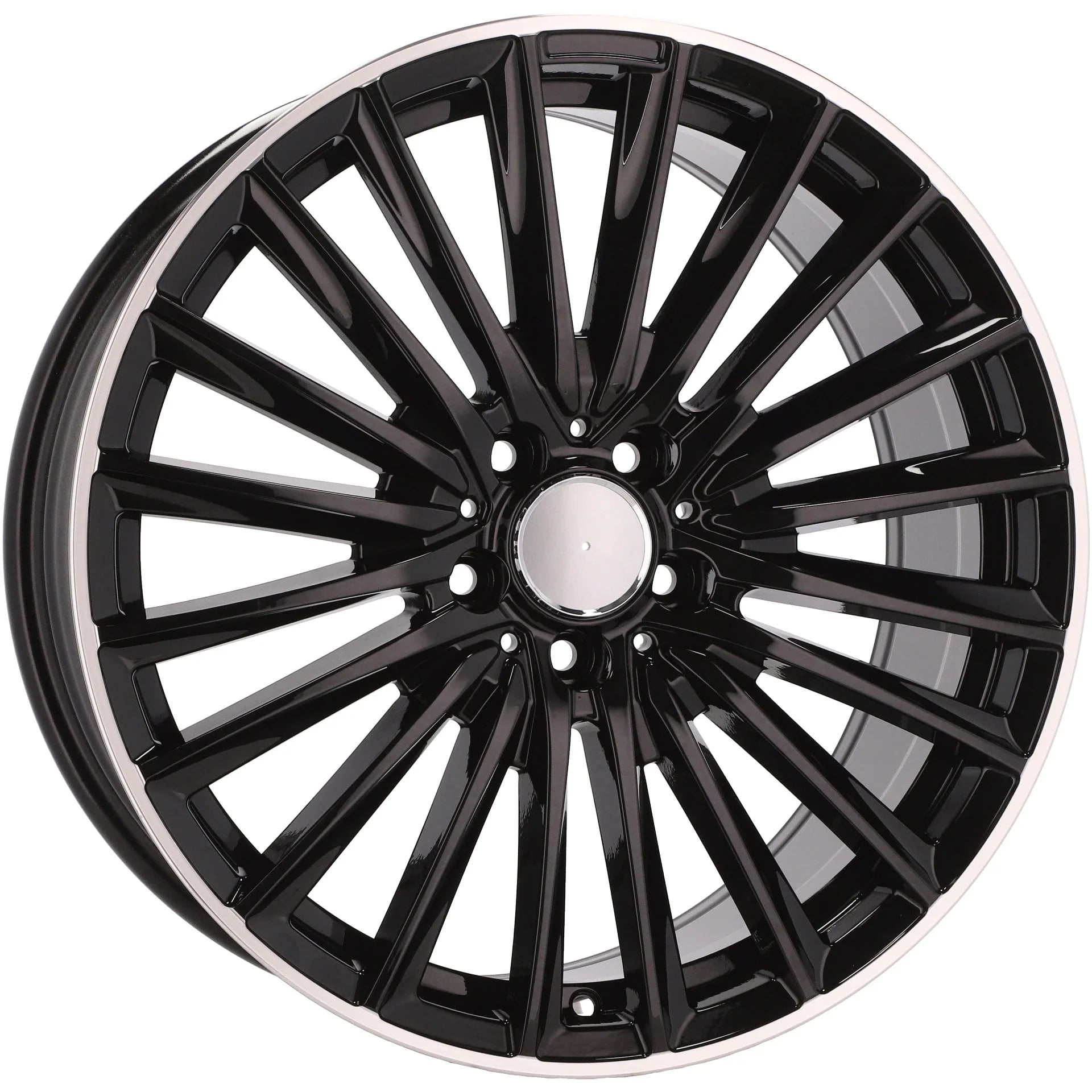 Alu kola pro Mercedes B5909 8x19 5x112 ET35 66.6 Black & Polished Lip