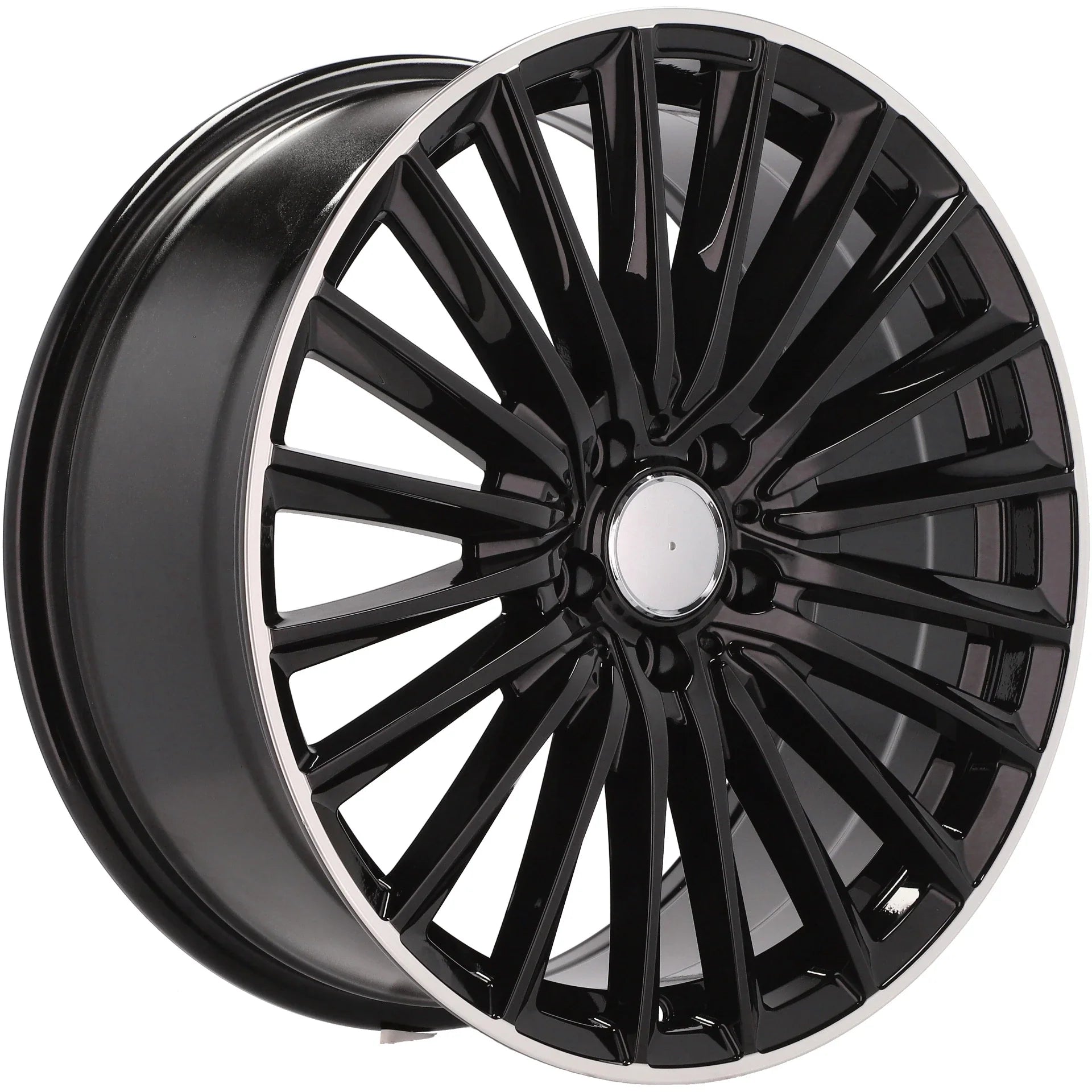 Alu kola pro Mercedes B5909 8x19 5x112 ET35 66.6 Black & Polished Lip
