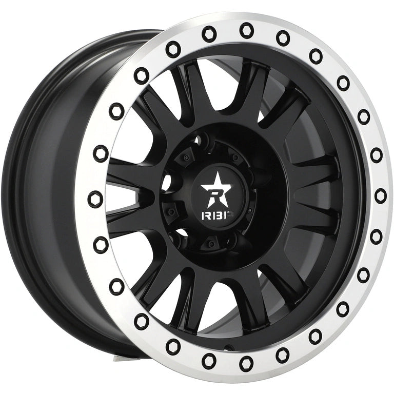 Alu kola pro Offroad B5944 8x16 5x139.7 ET-12 110.5 Black Half Matt & Polished Lip