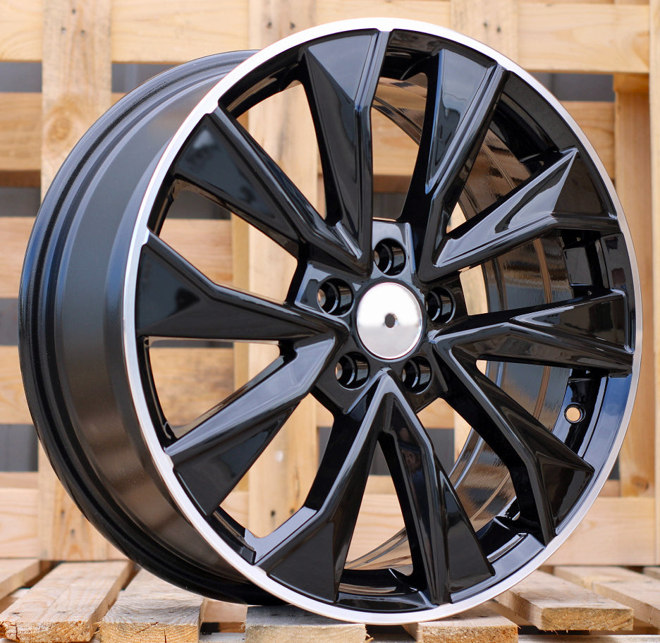 Alu kola Racing Line B5970 7x17 5x100 ET46 černá, Škoda WheelsUp