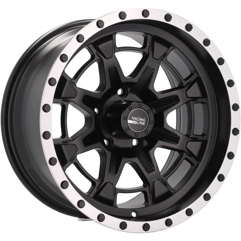 Alu kola pro Offroad B5995 9x17 5x127 ET-6 78.1 Black Half Matt & Polished Lip