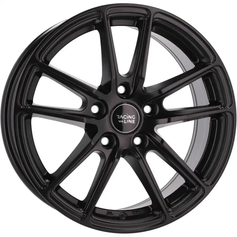 Alu kola Racing Line BK1155 7x16 5x100 ET40 57.1 Black Half Matt | Wheelsup.cz