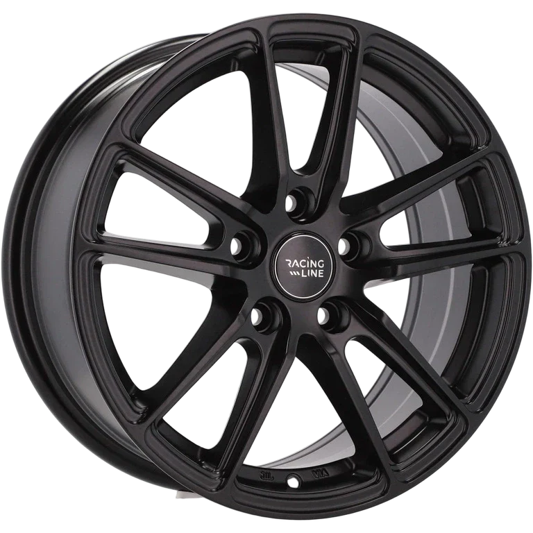Alu kola Racing Line BK1155 7x16 5x100 ET40 57.1 Black Half Matt | Wheelsup.cz