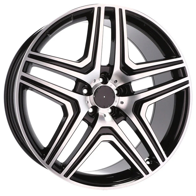 Alu kola pro Mercedes BK206 8.5x18 5x112 ET43 66.6 Black Polished | Wheelsup.cz