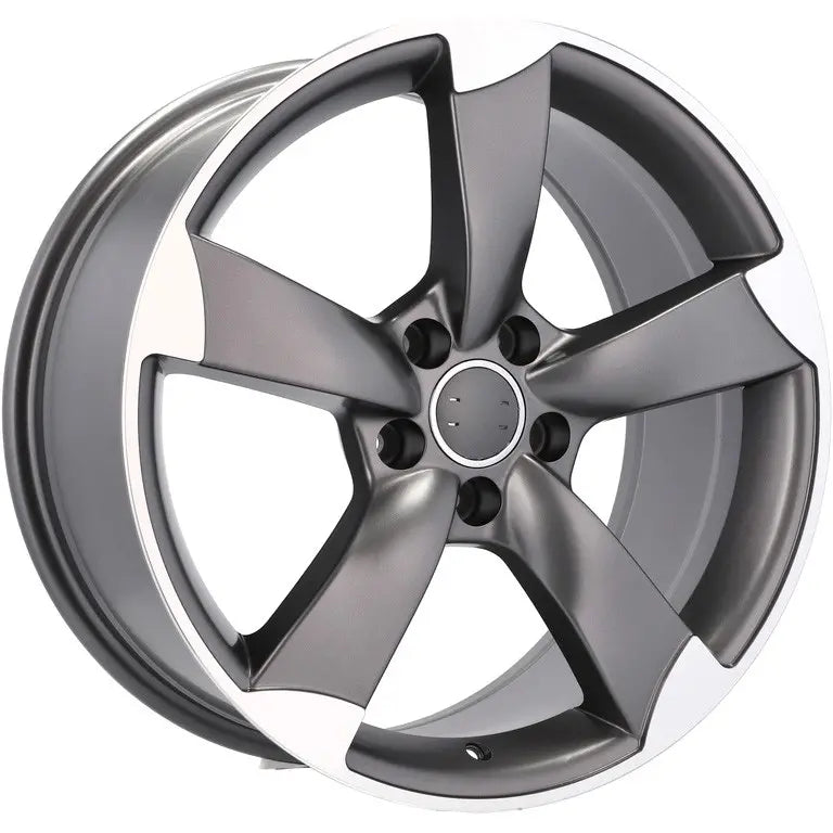 Alu kola pro Audi BK217 7.5x17 5x112 ET35 66.6 Grey Polished Half Matt | Wheelsup.cz