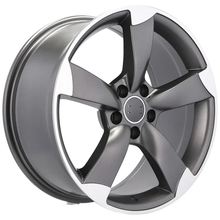 Alu kola pro Audi BK217 8x18 5x112 ET45 66.6 Grey Polished Half Matt | Wheelsup.cz