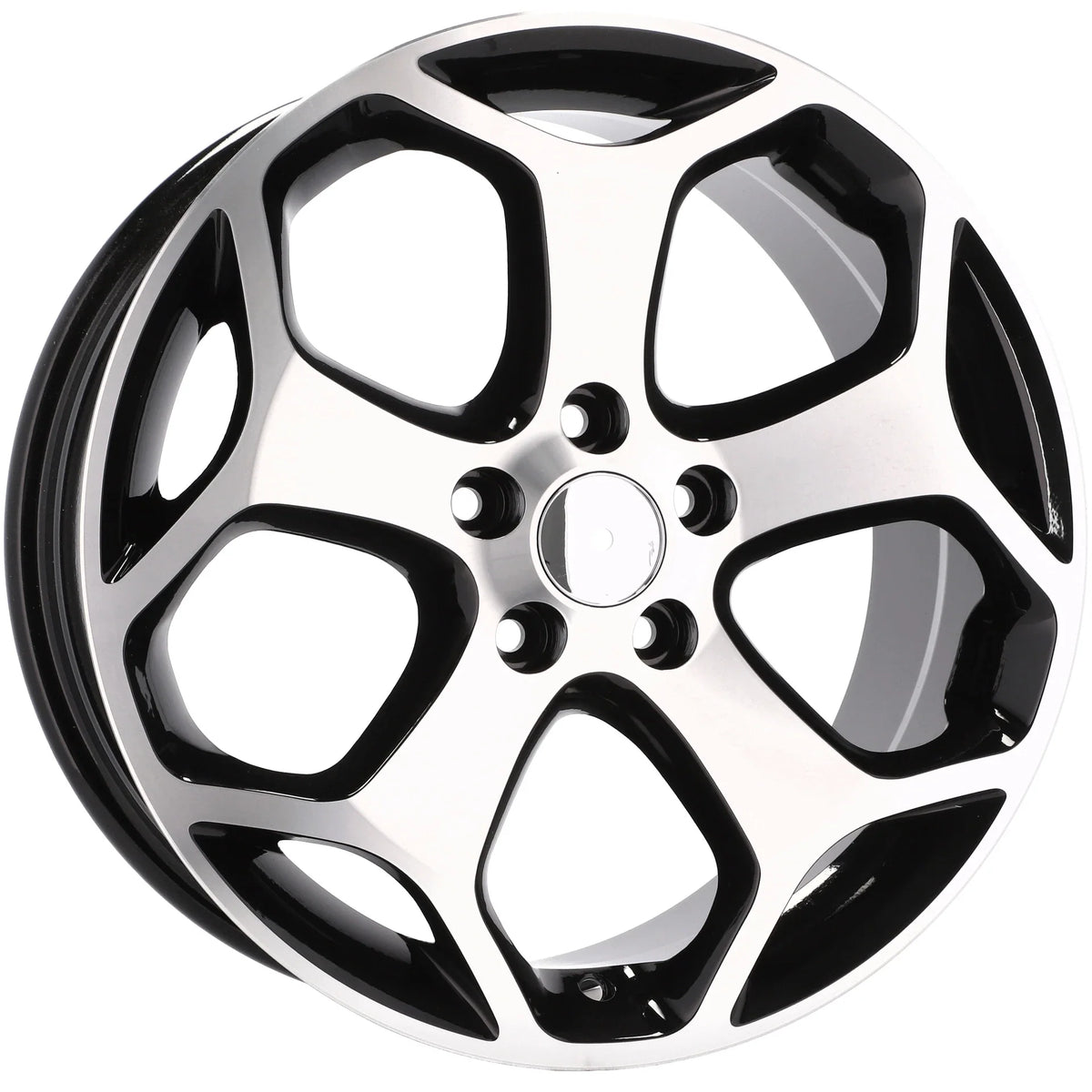 Alu kola pro Ford BK386 8x18 5x108 ET50 63.4 Black Polished | Wheelsup.cz