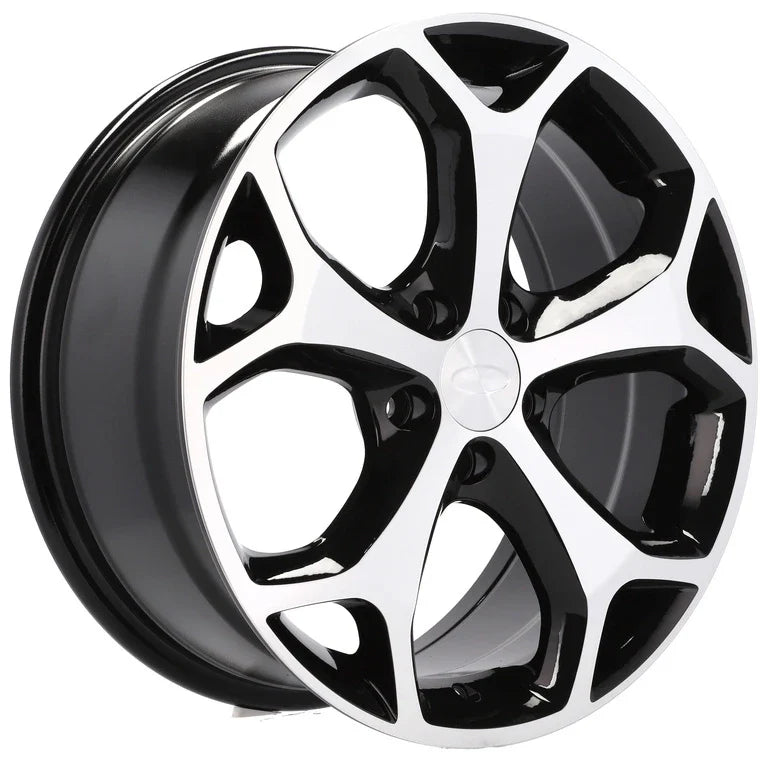 Alu kola pro Ford BK386 8x18 5x108 ET50 63.4 Black Polished | Wheelsup.cz