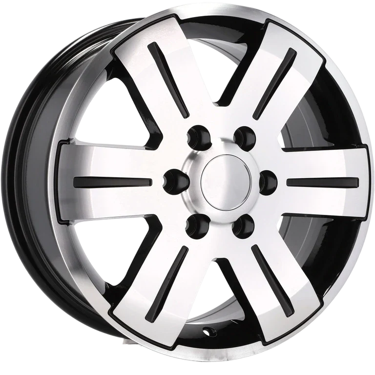 Alu kola Racing Line BK562 7x16 6x125 ET55 74.1 Black Polished | Wheelsup.cz