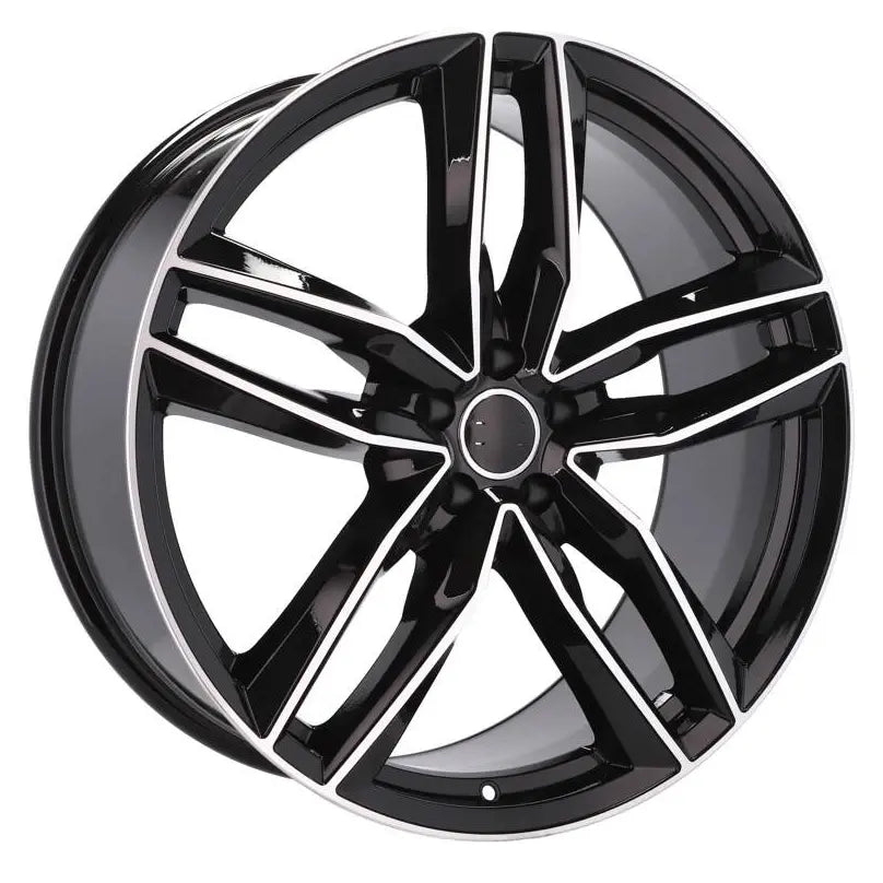 Alu kola pro Audi BK690 8x18 5x112 ET40 66.6 Black Polished