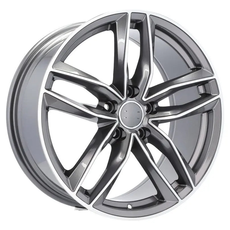 Alu kola pro Audi BK690 8x18 5x112 ET35 66.6 Grey Polished | Wheelsup.cz