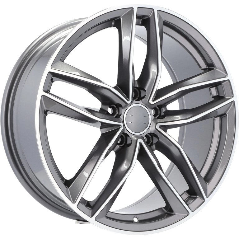 Alu kola pro Audi BK690 9x20 5x112 ET33 66.6 Grey Polished Half Matt