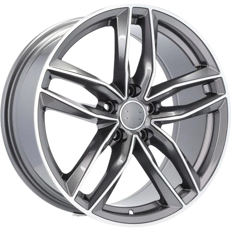 Alu kola pro Audi BK690 9x20 5x112 ET33 66.6 Grey Polished Half Matt | Wheelsup.cz
