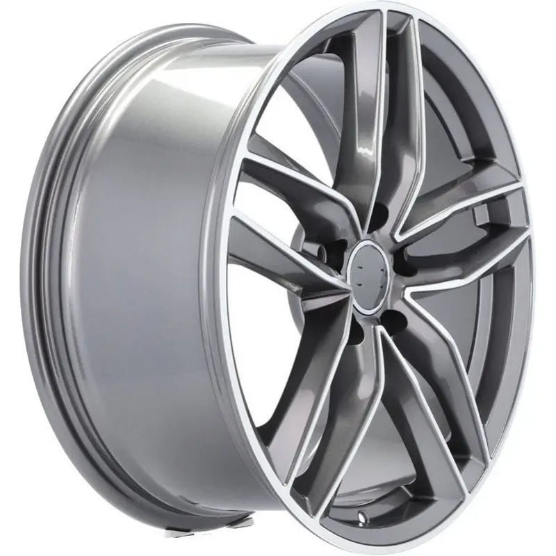 Alu kola pro Audi BK690 8x18 5x112 ET45 66.6 Grey Polished | Wheelsup.cz