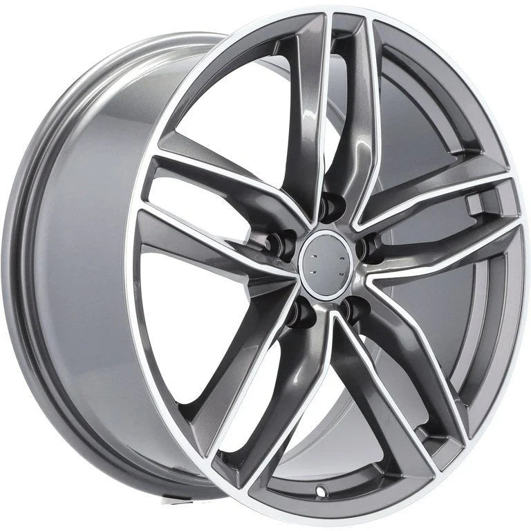 Alu kola pro Audi BK690 8x18 5x112 ET39 66.6 Grey Polished | Wheelsup.cz