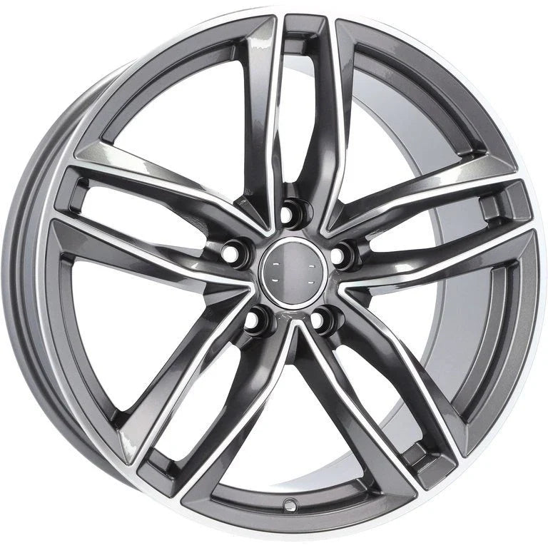 Alu kola pro Audi BK690 8.5x19 5x112 ET40 66.6 Grey Polished | Wheelsup.cz