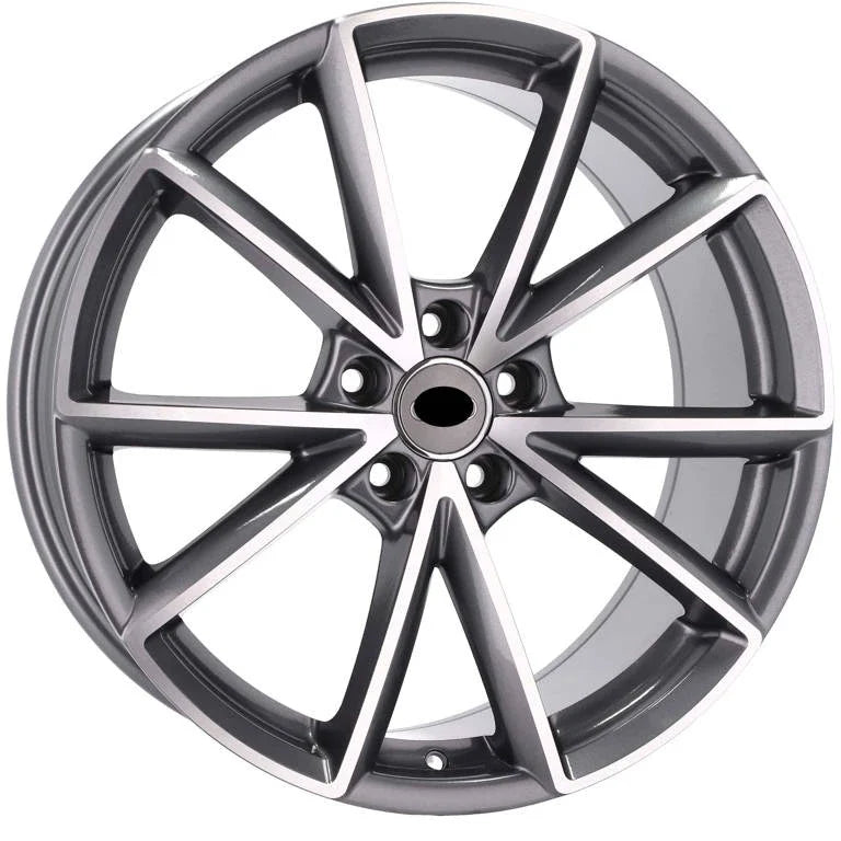 Alu kola pro Audi BK703 8x18 5x112 ET42 66.6 Grey Polished | Wheelsup.cz
