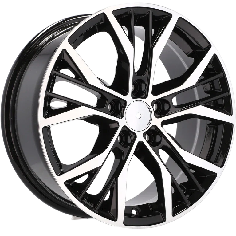 Alu kola pro Volkswagen BK713 7.5x17 5x112 ET45 57.1 Black Polished | Wheelsup.cz