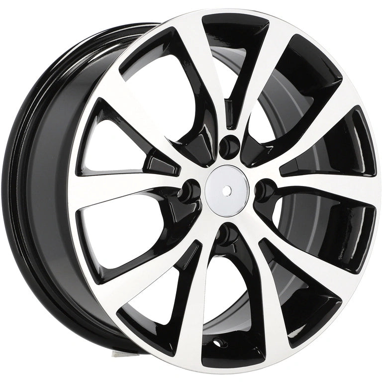 Alu kola pro Hyundai BK715 6.5x15 4x100 ET40 54.1 Black Polished | Wheelsup.cz