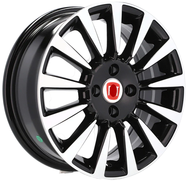 Alu kola pro Fiat BK743 6x15 4x98 ET35 58.1 Black Polished | Wheelsup.cz