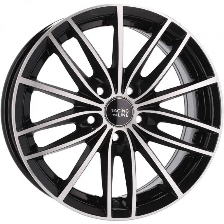Alu kola Racing Line BK926 6.5x15 5x100 ET40 57.1 Black Polished