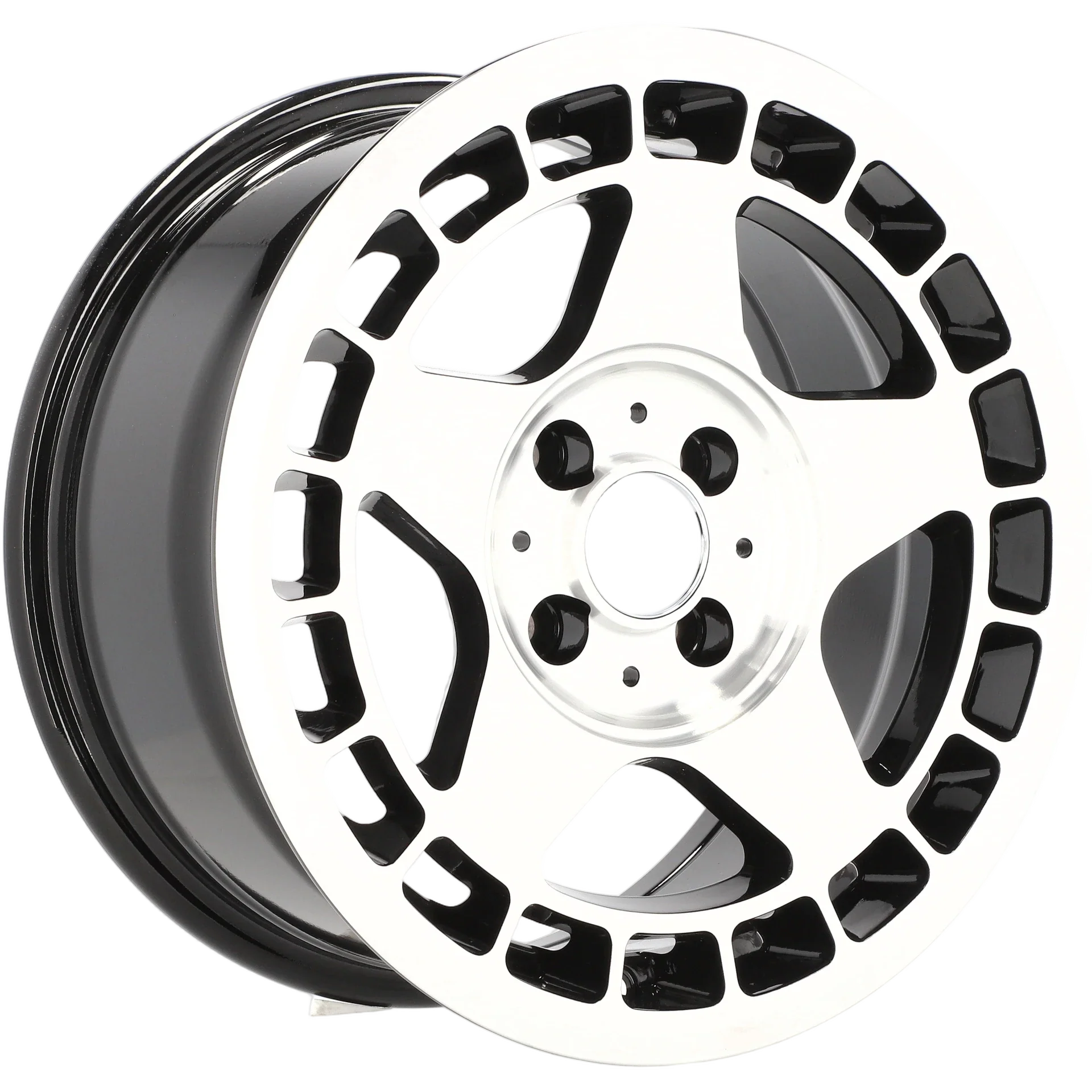 Alu kola Racing Line BK927 7x15 4x100 ET24 57.1 Black Polished | Wheelsup.cz