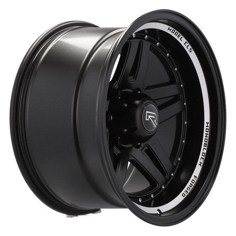 Alu kola pro Offroad BK936 8.5x16 6x139.7 ET-27 110.1 Black Half Matt & Polished Lip | Wheelsup.cz