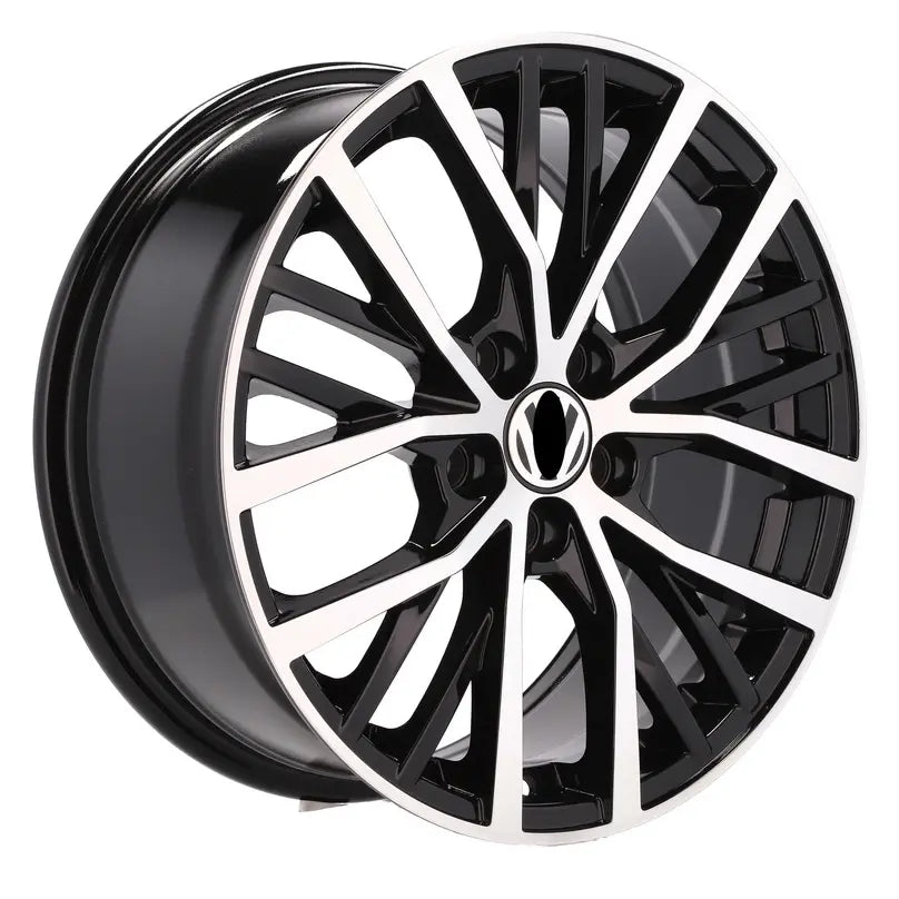 Alu kola pro Volkswagen BK952 7.5x17 5x100 ET45 57.1 Black Polished | Wheelsup.cz