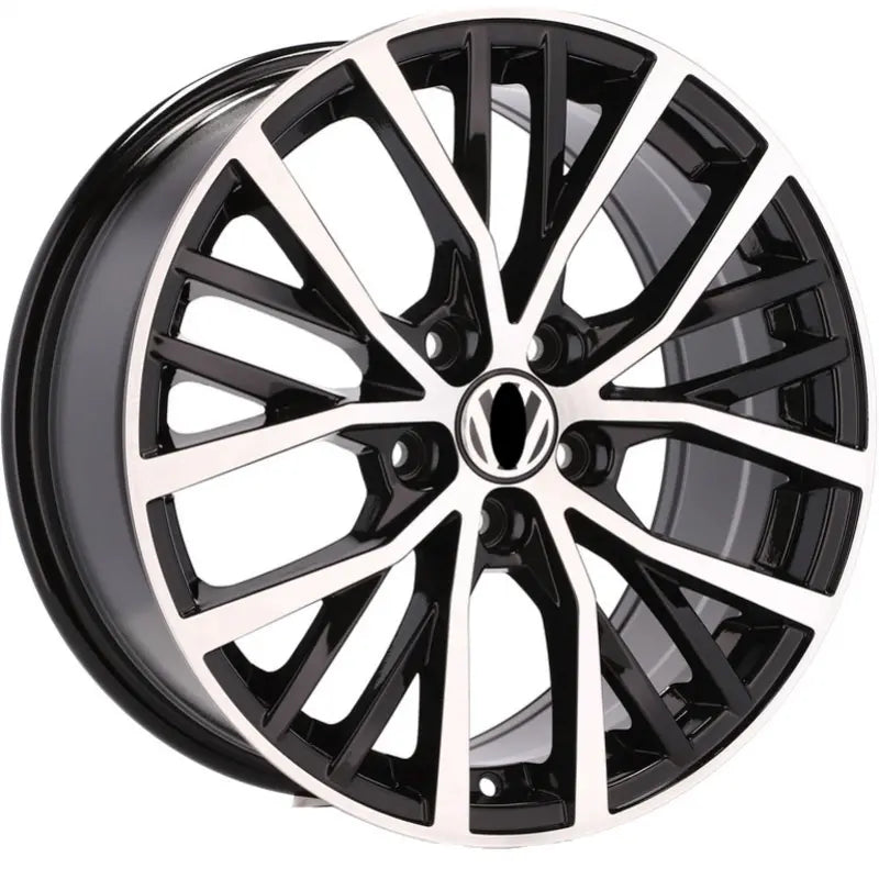 Alu kola pro Volkswagen BK952 7.5x17 5x100 ET45 57.1 Black Polished | Wheelsup.cz