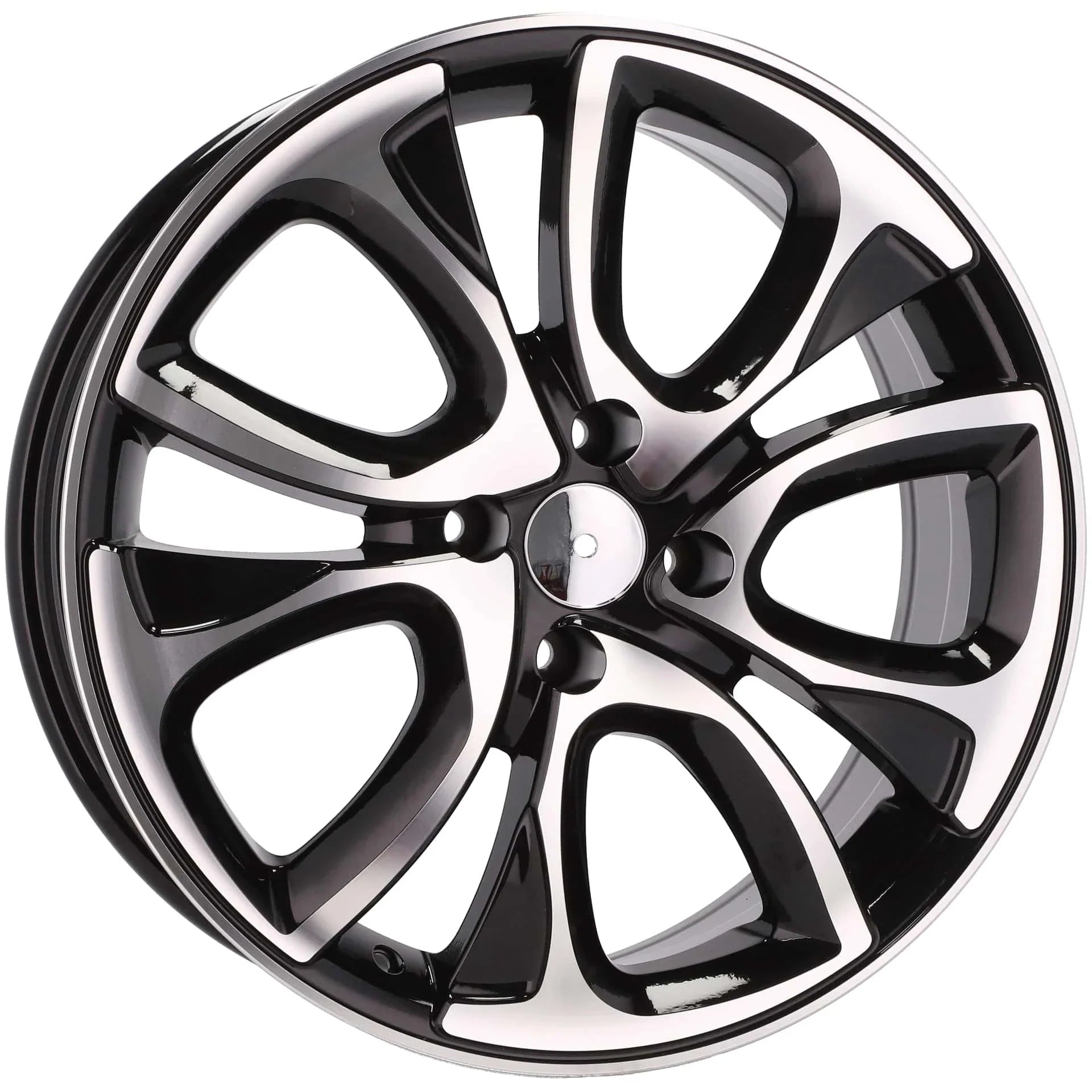 Alu kola pro Citroen BY124 7x18 5x108 ET30 65.1 Black Polished | Wheelsup.cz