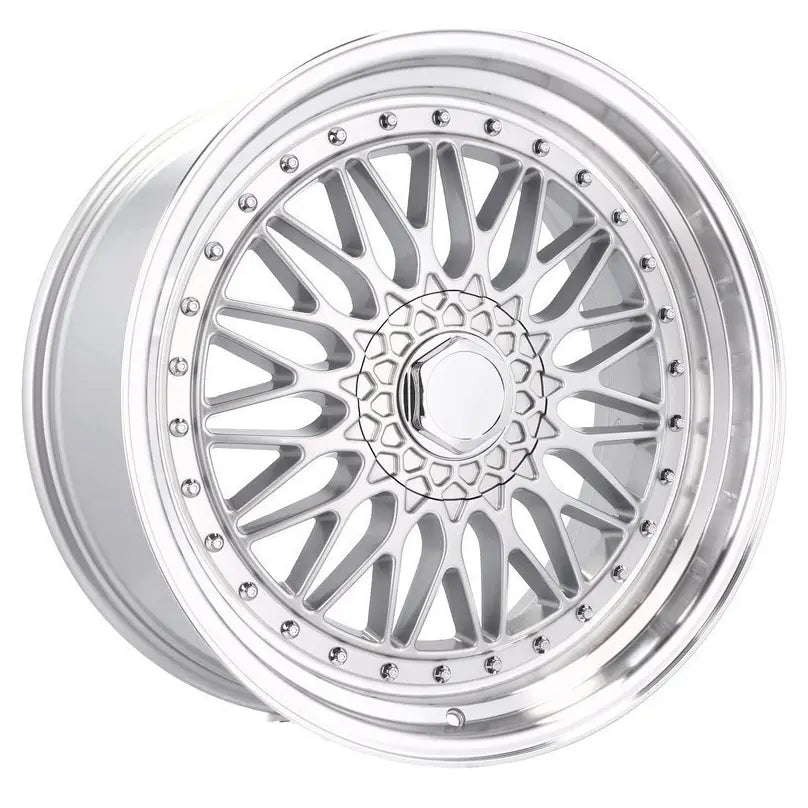 Alu kola Racing Line BY479 7.5x17 4x100 ET20 73.1 Silver & Polished Lip