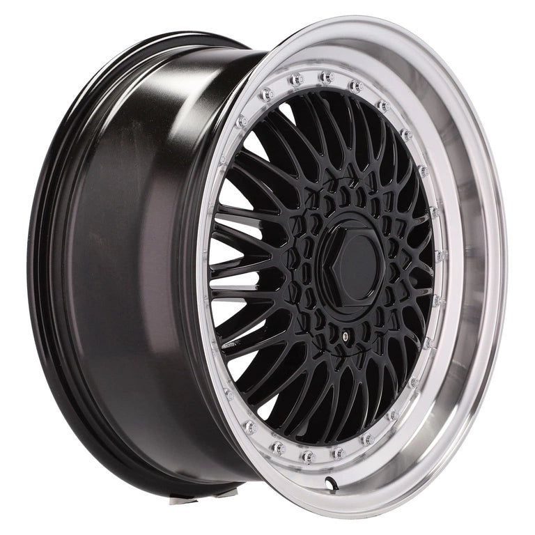 Alu kola Racing Line BY479 9.5x18 5x112 ET35 72.6 Black & Polished Lip | Wheelsup.cz
