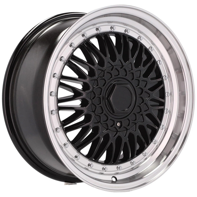 Alu kola Racing Line BY479 9.5x18 5x112 ET35 72.6 Black & Polished Lip | Wheelsup.cz