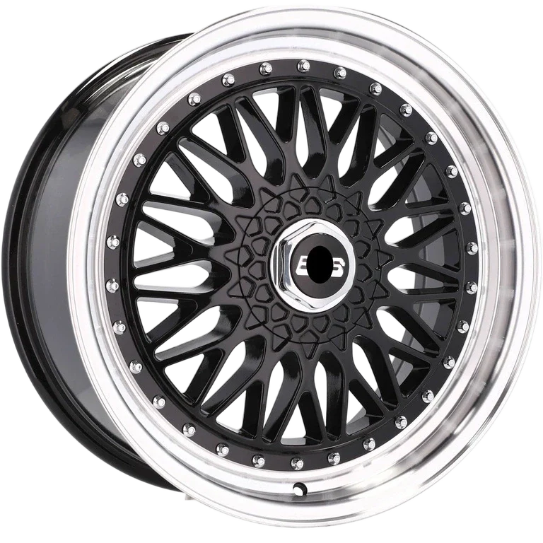 Alu kola Racing Line BY479 7.5x17 4x100 ET35 73.1 Black & Polished Lip | Wheelsup.cz