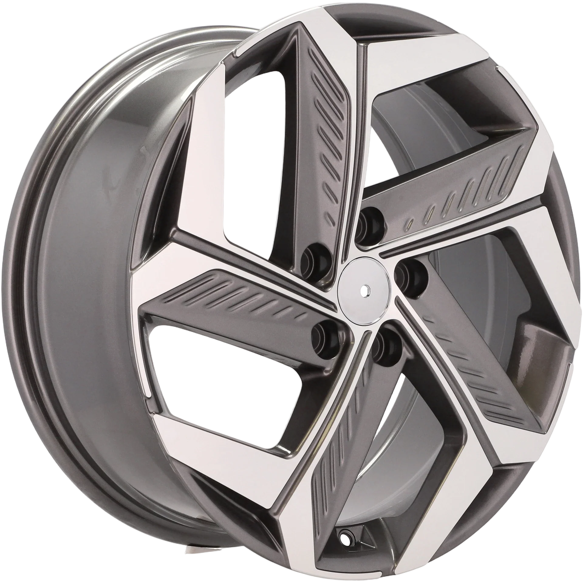 Alu kola pro Hyundai D1926 7.5x18 5x114.3 ET51 67.1 Grey Polished | Wheelsup.cz