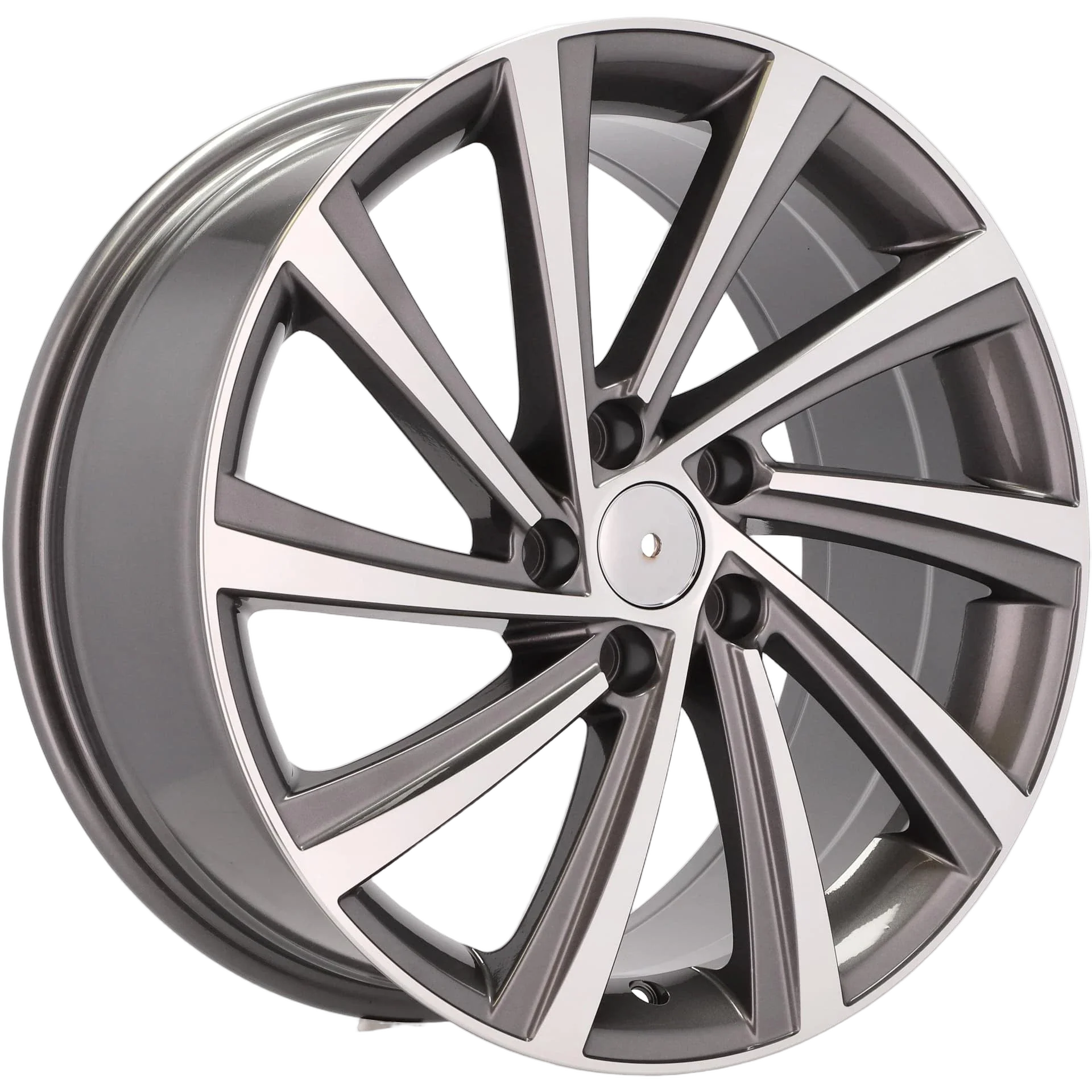 Alu kola pro Škoda D2403 8x18 5x112 ET45 57.1 Grey Polished | Wheelsup.cz